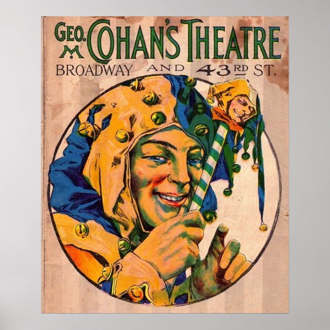 Affiche 1920 Cohan’s Theatre playbill cover (Devant)