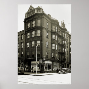 Affiche 1920's 373 South Broadway Boston Mass.  Drug Store