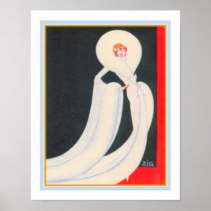 Affiche 1920's Art Deco Ziegfeld Follies