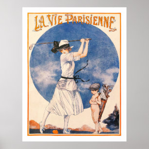 Affiche 1922 la Parisienne Golf Print