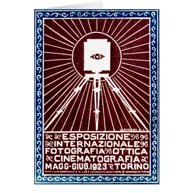 Affiche 1923 d'expo de photo de Turin (Devant)