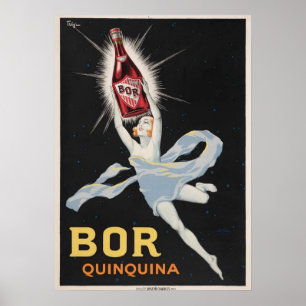 Affiche 1924 🍾 Joseph-Charles Paris Bor Quinquina Wine