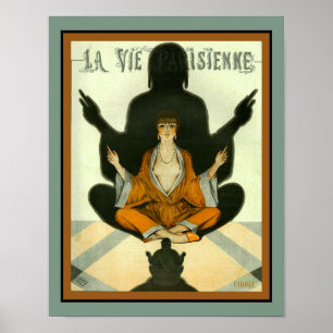 Affiche 1927 La Vie Parisienne Bouddha Couverture