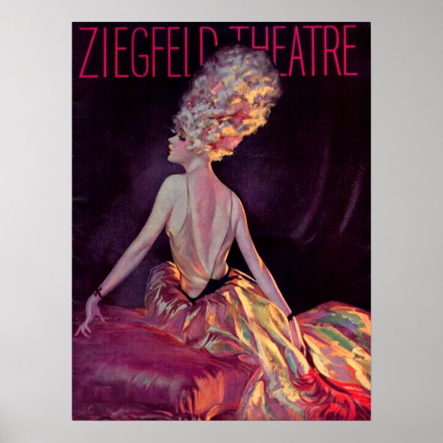 Affiche 1927 Ziegfeld Theatre programme de couverture arti (Devant)