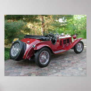 Affiche 1929 Alfa Romeo 1750 Roadster