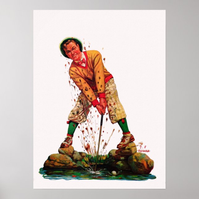 Affiche 1932 Illustration de golf Imprimer (Devant)