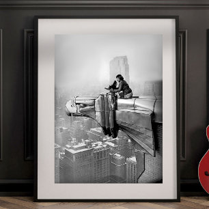 AFFICHE 1935 MARGARET BOURKE PHOTO ANCIENNE DE NEW YORK CI