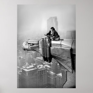 AFFICHE 1935 MARGARET BOURKE PHOTO ANCIENNE DE NEW YORK CI