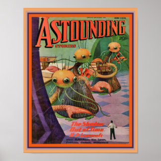 Affiche 1936 Histoires étonnantes Sci-Fi