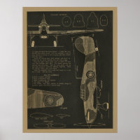 1938 Ouragan Avion Design Art