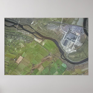 Affiche 1946 Photographie aérienne Kenilworth PA