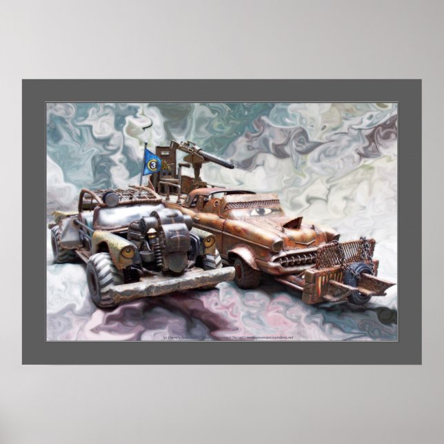 Affiche 1957 Chevy Bel Air, classique, pochette de poste A (Devant)