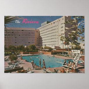 Affiche 1961 The Hotel Riviera, Las Vegas, NV