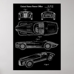 Affiche 1965 Classic Car Patent Art