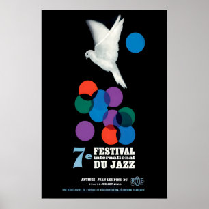 Affiche 1966 Jazz-à-Juan Festival International de Jazz ja