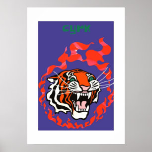 Affiche 1970 Pologne Cirque Cyrk Publicité