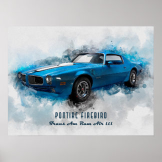 Affiche 1970 Pontiac Firebird Trans Am Ram Air III