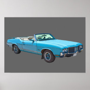 Affiche 1971 Oldsmobile Cutlass Supreme Muscle Car