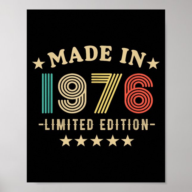 Affiche 1976 50th Birthday,50th 2026 For Him, Dad,father's (Devant)