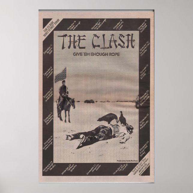 Affiche 1978 CLASH SIOUXSIE et les Banshees (Devant)