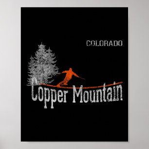 Affiche 1980 Style Copper Mountain Colorado Skin Vintage