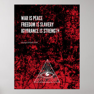 Affiche 1984 George Orwell War