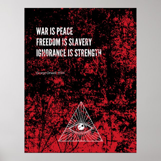 Affiche 1984 George Orwell War (Devant)