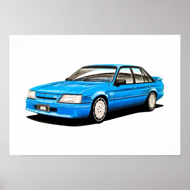 Affiche 1984 VK Holden Commodore SS par CarsinArt (Devant)