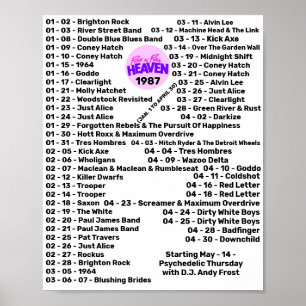 AFFICHE 1987 - ROCK'N'ROLL HEAVEN (PARTIE 1)