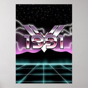 Affiche 1991 Tech noir