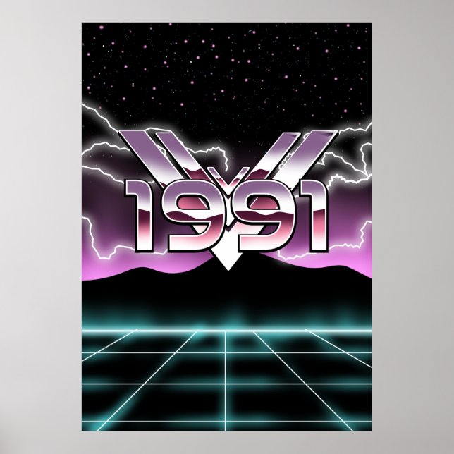 Affiche 1991 Tech noir (Devant)