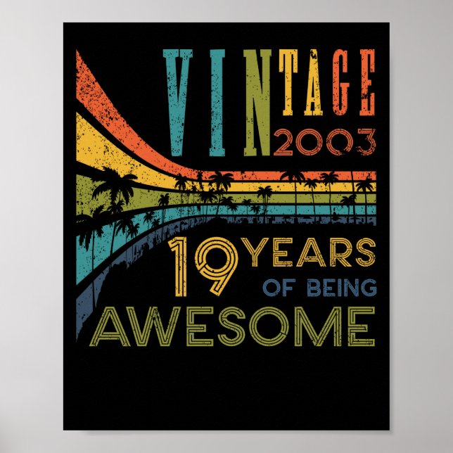 Affiche 19 Anniversaire Vintage 2003 19e anniversaire (Devant)