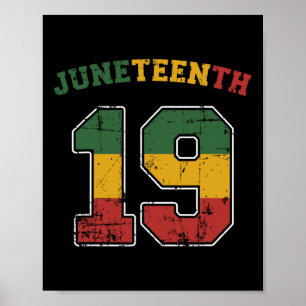 Affiche 19 Juin Pour L'Indépendance Et La Liberté Africain
