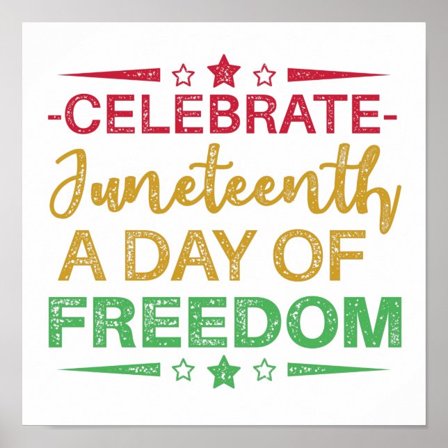 Affiche 19°, Liberté des Afro-Américains. (Devant)