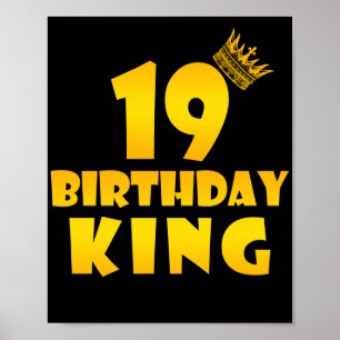 Affiche 19e anniversaire Cadeau pour 19 ans Anniversaire R