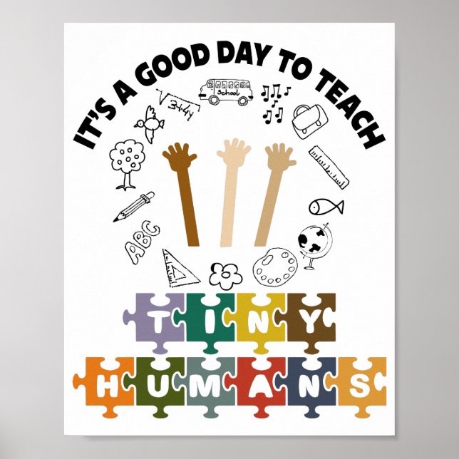 Affiche 1/4, C'est un bon jour pour apprendre de minuscule (Devant)