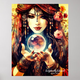Affiche *~* 1 A100 Lecteur Psychique Gypsy Crystal Pall 1