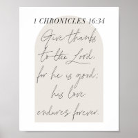1 Chroniques 16:34 Script Arc Beige