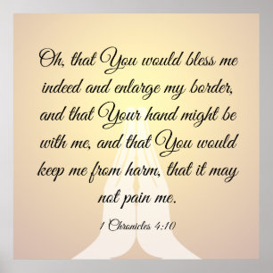 Affiche 1 Chroniques 4:10