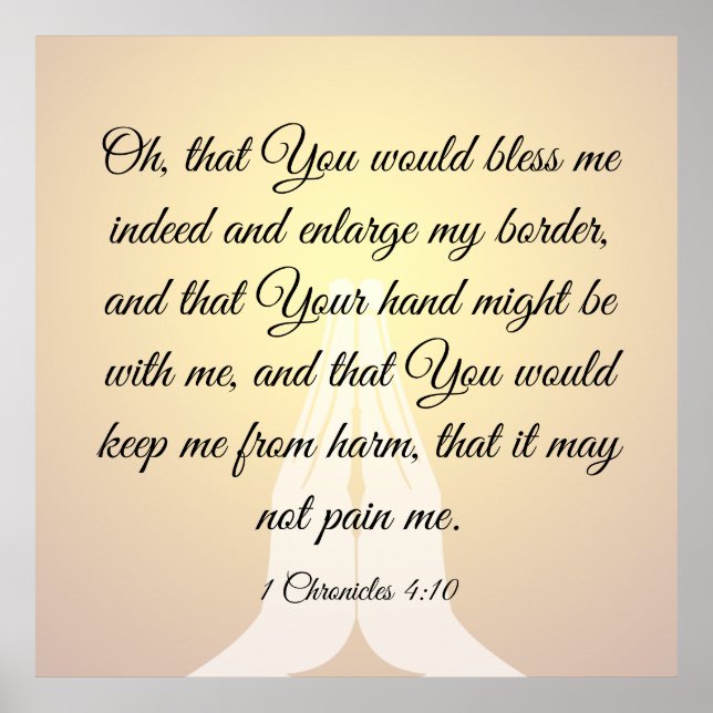 Affiche 1 Chroniques 4:10 (Devant)