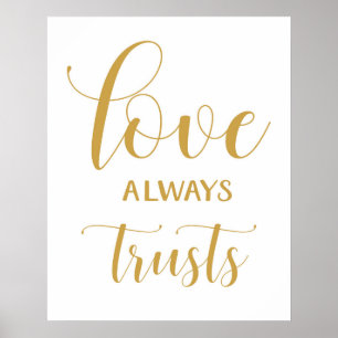 Affiche 1 Corinthians 13 - Wedding Aisle Signs