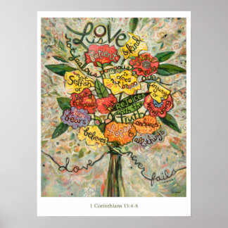 Affiche 1 Corinthiens 13, L'amour est l'affiche du patient