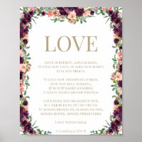 1 Corinthiens 13 Love Bible Verse Floral