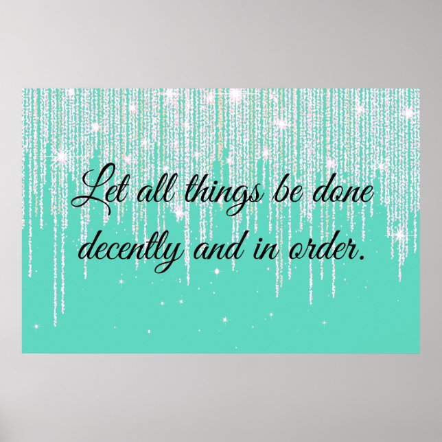 Affiche 1 Corinthiens 14:40 (Devant)