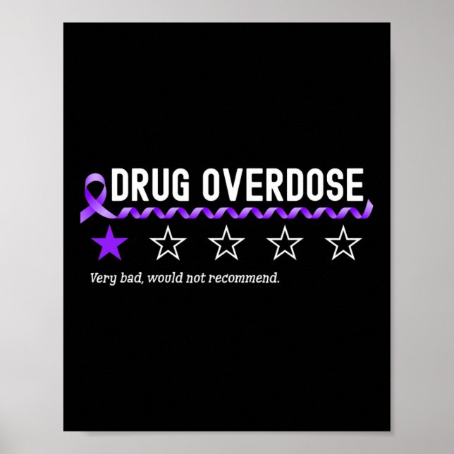 Affiche 1 Étoile Cote Drogue Surdose Sensibilisation Fun F (Devant)