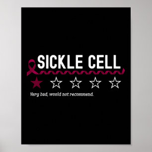 Affiche 1 Étoile Notation Sickle Cell Sensibilisation Funn