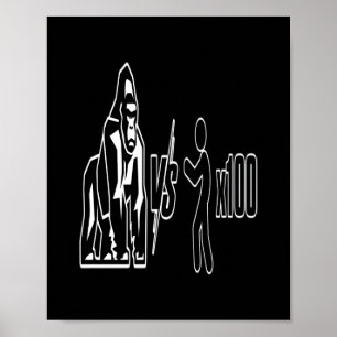 Affiche 1 Gorille à dos argenté vs 100 humains_3