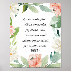 Affiche 1 Pierre 1:6, Soyez Vraiment Heureux