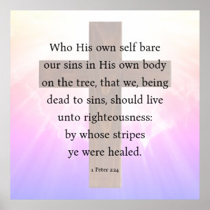 Affiche 1 Pierre 2:24