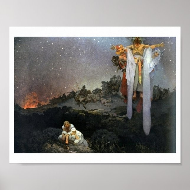 Affiche #1 Slaves dans leur patrie d'origine, Mucha (Devant)